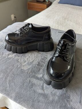 Jeffery Campbell Barge Platform Derby Shoes